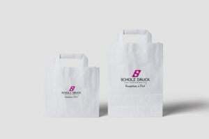 Papiertüte bedruckt scholz druck dortmund, papiertüten bedrucken lassen Produktbild